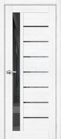 Межкомнатная Дверь с Экошпоном Bravo Браво-27 Snow Melinga / Mirox Grey 800x2000мм (Полотно 1шт) / Браво.