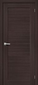 Межкомнатная Дверь с Экошпоном Bravo Браво-21 Wenge Melinga 600x1900мм (Полотно+Коробка+5 Наличников) / Браво.