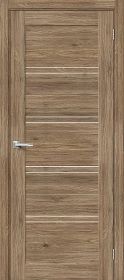 Межкомнатная Дверь с Экошпоном Bravo Браво-28 Original Oak / Magic Fog 600x2000мм (Полотно 1шт) / Браво.