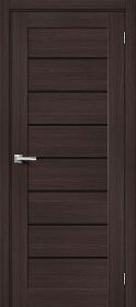 Межкомнатная Дверь с Экошпоном Bravo Браво-22 Wenge Melinga / Black Star 600x2000мм (Полотно+Коробка+5 Наличников) / Браво.