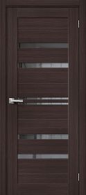 Межкомнатная Дверь с Экошпоном Bravo Браво-30 Wenge Melinga / Mirox Grey 600x2000мм (Полотно 1шт) / Браво.
