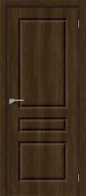 Межкомнатная Дверь Винил Bravo Скинни-14 Dark Barnwood 600x2000мм (Полотно 1шт) / Браво.