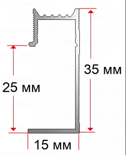 Плинтус теневой ХИДЛАЙН ТП-2 черный