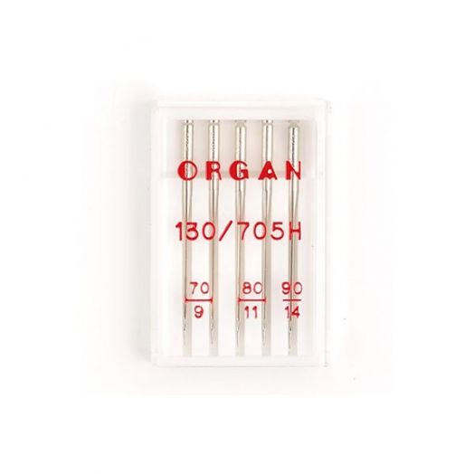 Иглы машинные ORGAN стандартные универсальные для БШМ №70-90, уп.5 игл (ORGAN.УН.70-90/5)