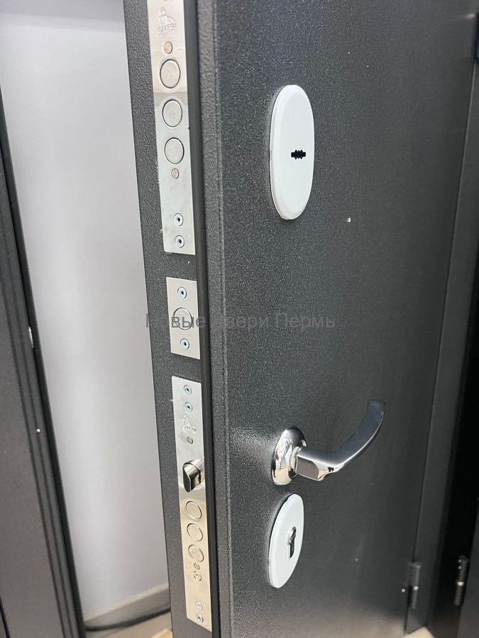 Гранд Про YD-2 Букле графит/Velluto Bianco Дверь входная