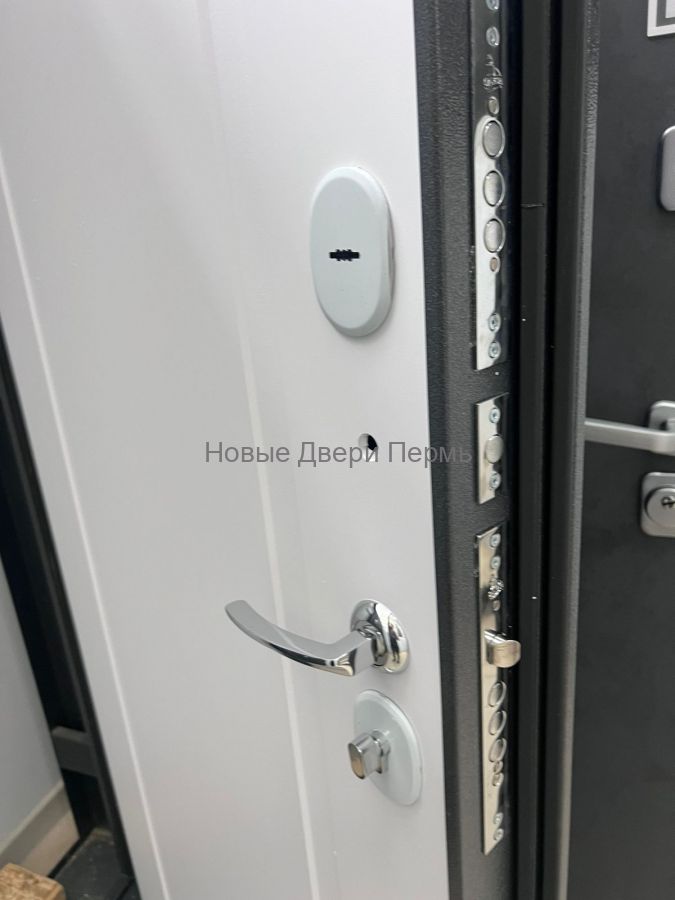 Гранд Про YD-2 Букле графит/Velluto Bianco Дверь входная