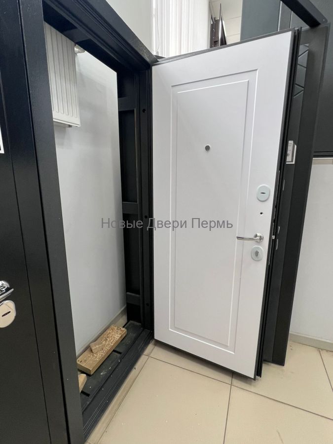 Гранд Про YD-2 Букле графит/Velluto Bianco Дверь входная