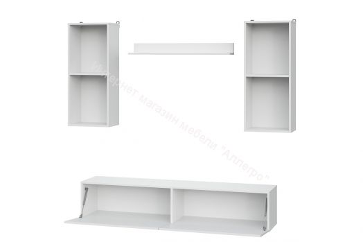 Гостиная МГС 10 Белый текстурный