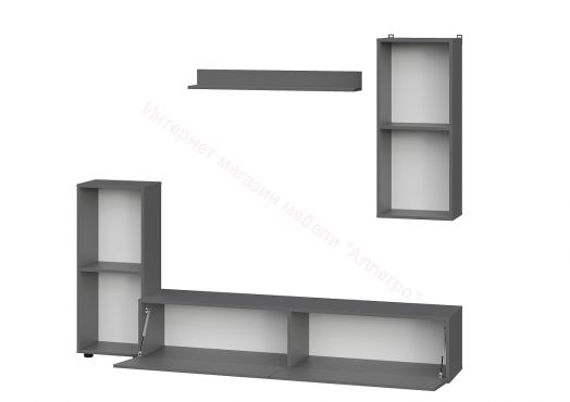 Гостиная МГС 10 Графит серый