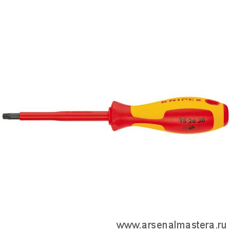 Отвёртка VDE TORX, TX30 x 100 мм, длина 210 мм, диэлектрическая KNIPEX KN-982630