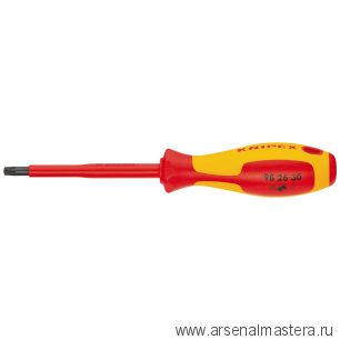 Отвёртка VDE TORX, TX15 x 80 мм, длина 185 мм, диэлектрическая KNIPEX KN-982615