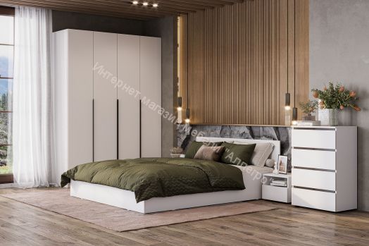 Шкаф ШК 5 (1600) Белый текстурный