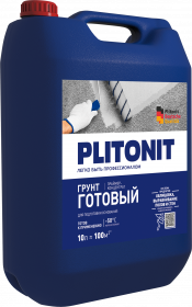 Грунтовка Plitonit Готовый Грунт 10л для Подготовки Оснований / Плитонит