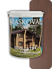 Пропитка для Дерева Kraskovar Eco Lazur Махагон 0,9л / Красковар