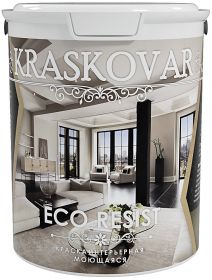 Краска Интерьерная Влагостойкая, Моющаяся Kraskovar ECO RESIST База С 0,9л / Красковар