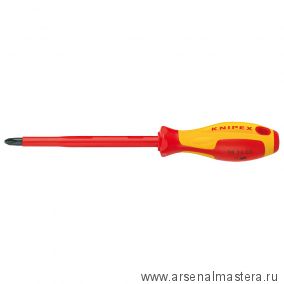 Отвёртка 320 мм VDE Phillips PH4 x 200 мм, диэлектрическая 98 24 04 KNIPEX KN-982404