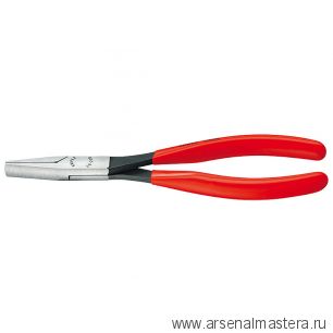 Плоскогубцы монтажные 200 мм, плоские губки 33 мм, фосфатированные, обливные ручки 28 01 200 KNIPEX KN-2801200