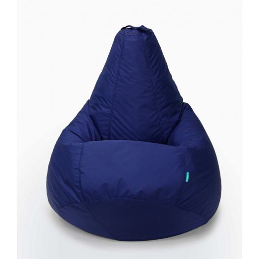 Кресло груша ХАЙП из влагостойкой ткани (Темно-синий)