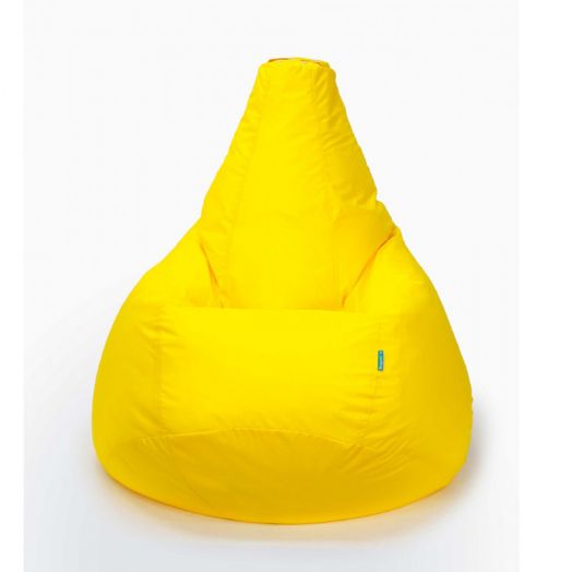 Кресло груша ХАЙП из влагостойкой ткани (Желтый)