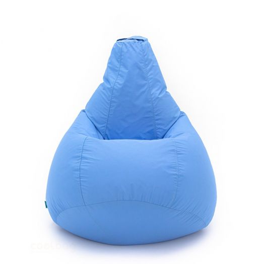 Кресло груша ХАЙП из влагостойкой ткани (Голубой)