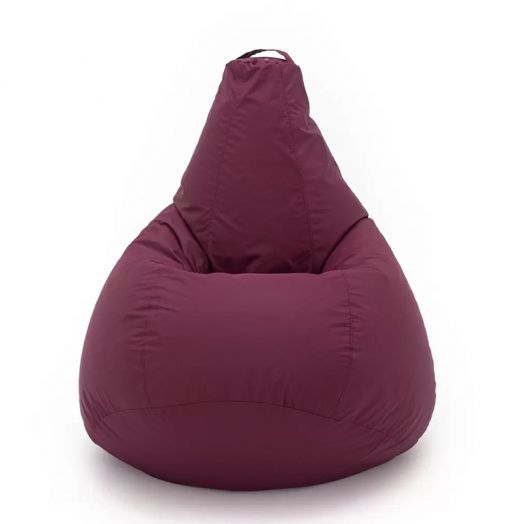 Кресло груша ХАЙП из влагостойкой ткани (Бордовый)