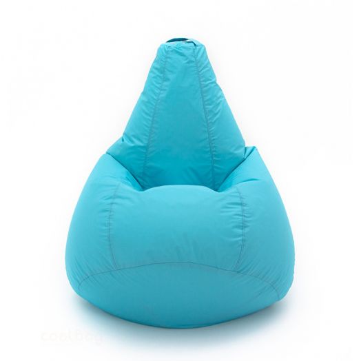 Кресло груша ХАЙП из влагостойкой ткани (Лазурный)