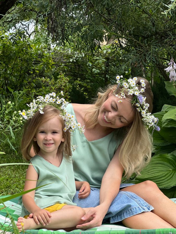 Топ из бамбука фисташка детский