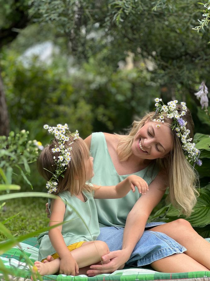 Топ из бамбука фисташка детский