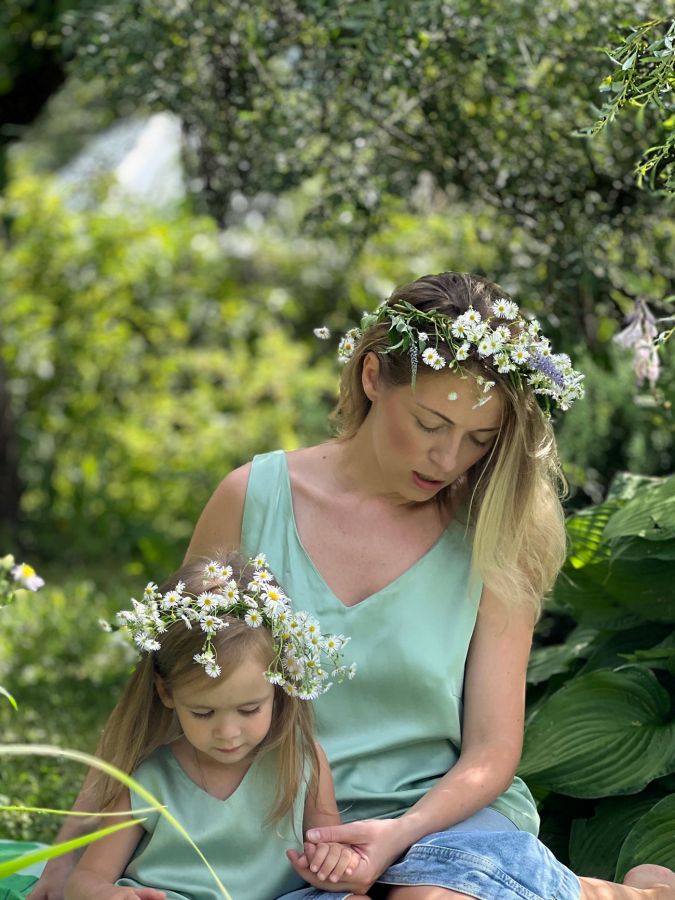 Топ из бамбука фисташка детский