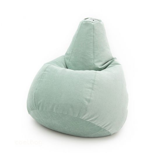 Кресло груша ВЕЛЬВЕТ ЛЮКС из премиум микровельвета (Мятный)