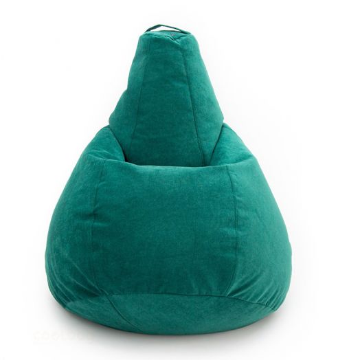 Кресло груша ВЕЛЬВЕТ ЛЮКС из премиум микровельвета (Изумруд)