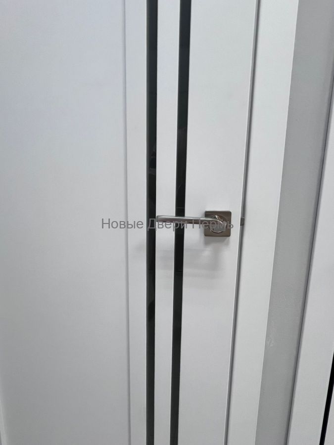 Модель 275 Эмалит Белый/ Черный лакобель Межкомнатная дверь
