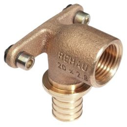 Rehau 20-Rp 1/2" RX+ угольник настенный короткий (14563591001)