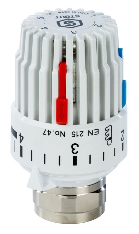 Stout M30x1.5 термостатическая головка газо-жидкостная 6-28°C (SHT 0001 003015)