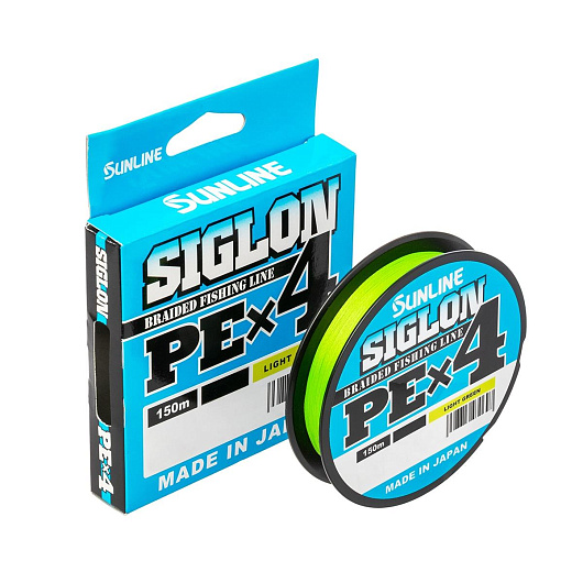 Шнур Sunline "SIGLON PE4" #2.0/35LB, Light Green