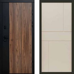 Входная дверь Termo-door ФЛЭШ Горизонт Слоновая Кость
