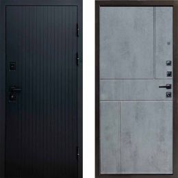 Входная дверь Termo-door Твист BLACK Горизонт бетон темный