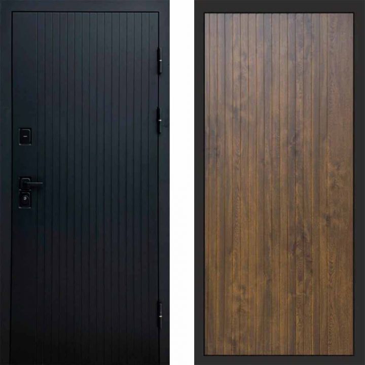 Входная дверь Termo-door Твист BLACK FLAT Дуб