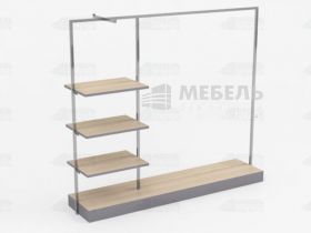 Вешало островное с полками