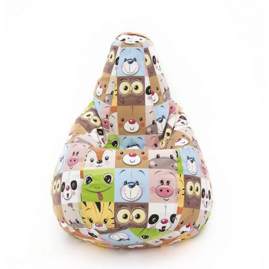 Кресло-мешок (груша) МОРДАШКИ из велюра