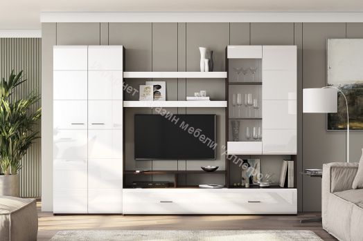 Полки для гостиной МГС 7 Исполнение 1 Дуб Венге