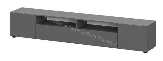 Тумба для телевидеоаппаратуры Денвер Графит серый