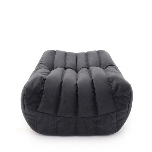 Бескаркасный пуф ФРАНЦУЗ  из микровелюра (Графит)