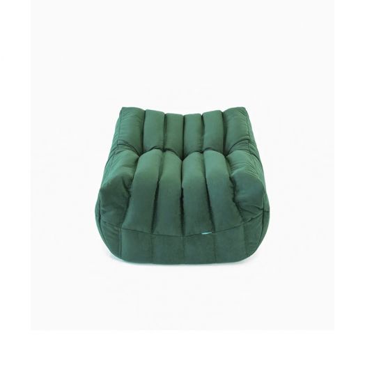 Бескаркасный пуф ФРАНЦУЗ  из микровелюра (Зелёный)