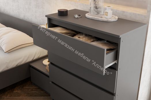 Спальня Денвер Графит серый