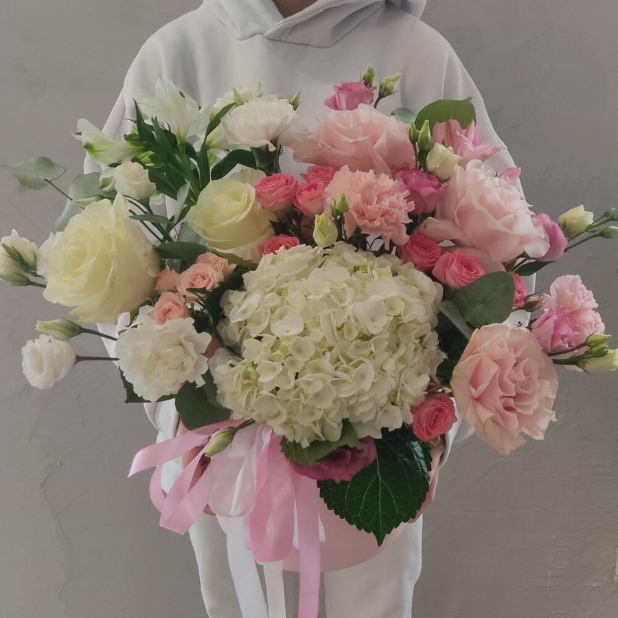 Коробка с гортензией