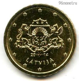 Латвия 10 евроцентов 2014