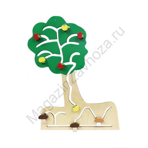 ПАНЕЛЬ БИЗИБОРД ОТ МОДЕЛИ 12 "МУХОМОРЧИК" (ЯБЛОКИ)