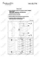 Штанга для душа Feramolli CL776, хром схема 2