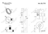 Набор для душа Feramolli CL779, хром схема 2